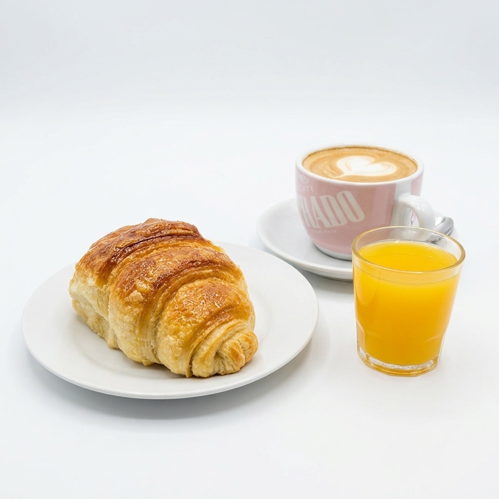 Café con croissant